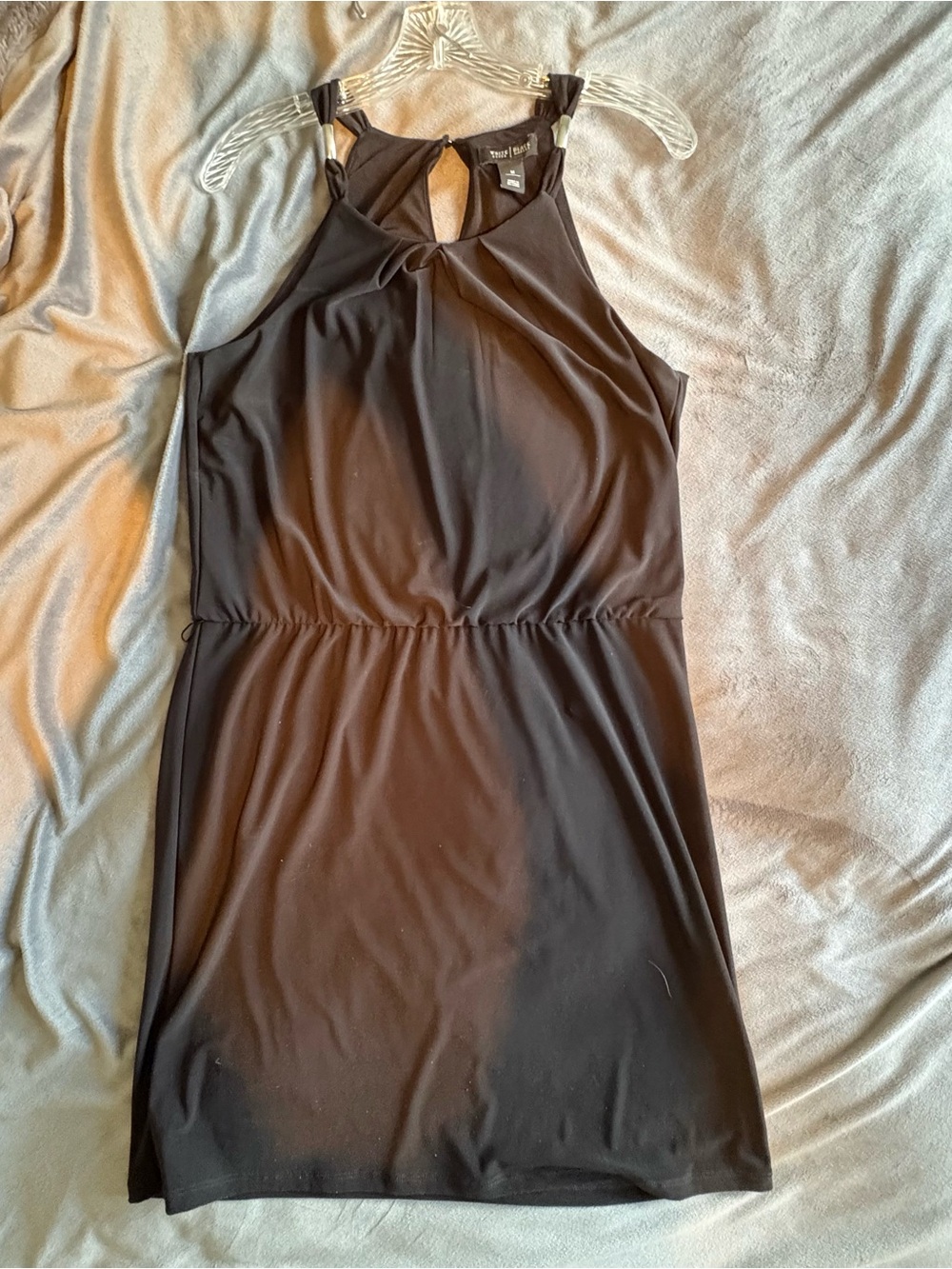 White House Black Market Black Halter Mini Dress
